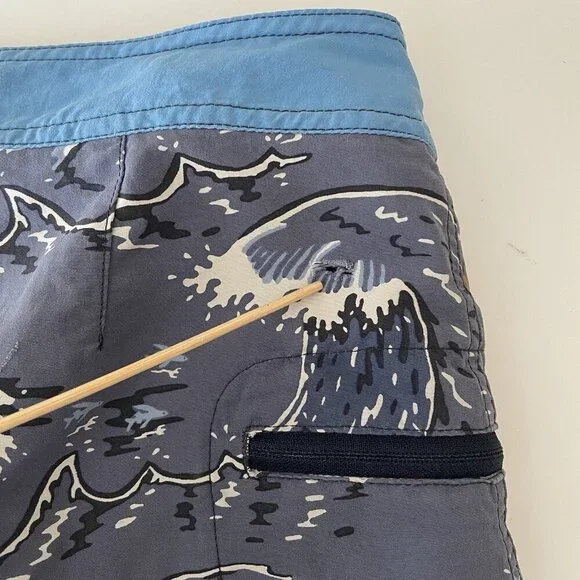 Vintage Patagonia Pataloha Swim Trunks Board Shorts Men 28 Boat Waves Hawaiian - Picture 14 of 15